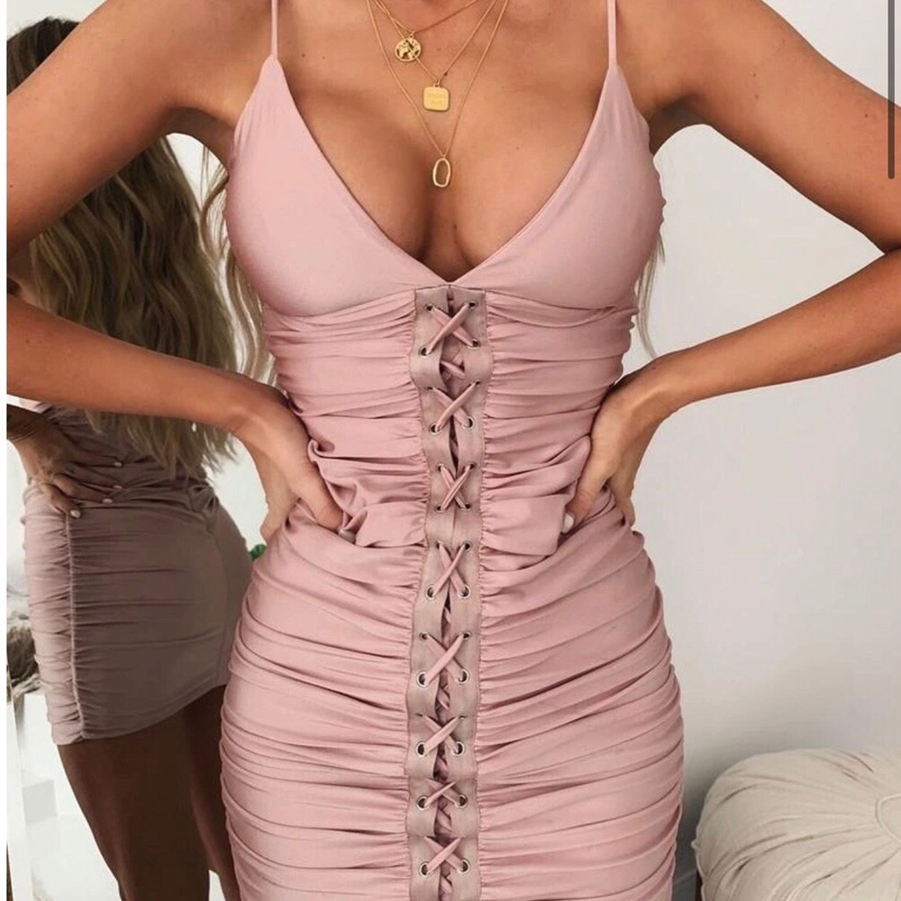 Tiger Mist mauve dress